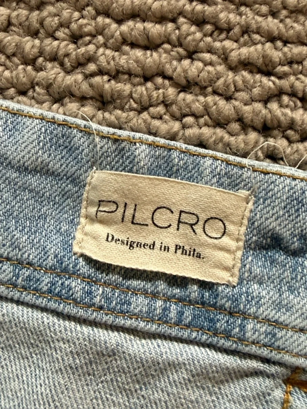 Pilcro by Anthropologie Light Blue Wide-Leg Jeans with Frayed Hem - Picture 3 of 6